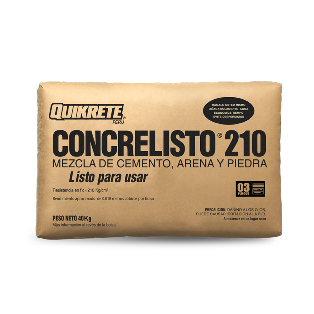 CONCRELISTO TIPO 1 - 210 KG/CM2 - QUIKRETE