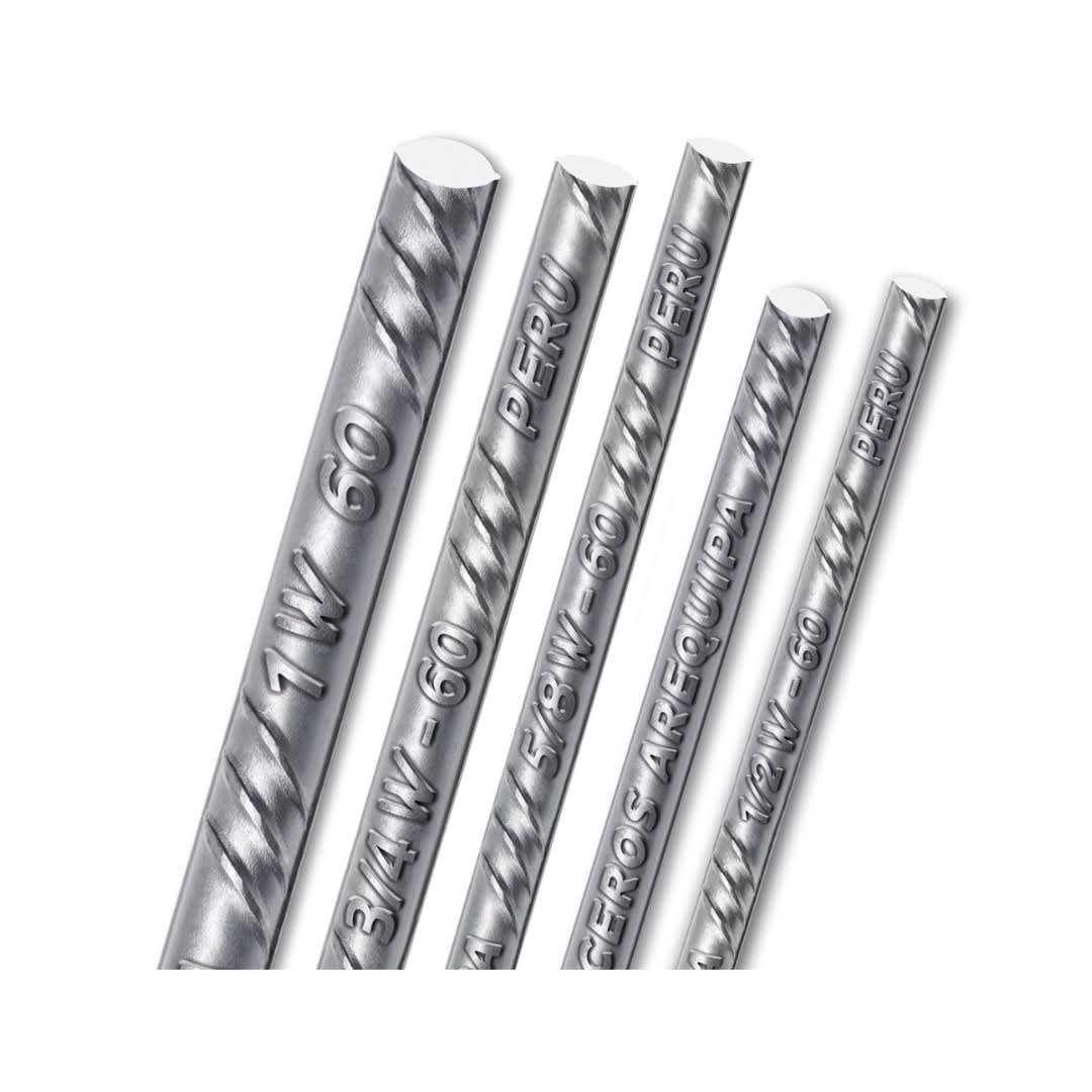 FIERRO CORRUGADO 1/4"" X 9MTS ACEROS AREQUIPA